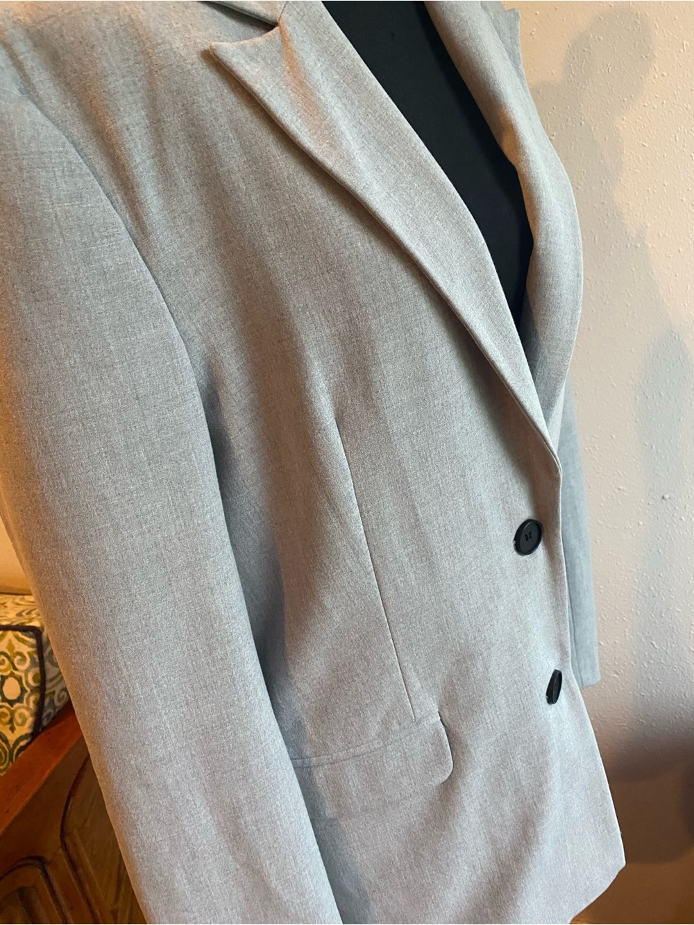 Bershka Grey Single-Breasted Tailored Blazer Jacket Size M women’s - Picture 5 of 8